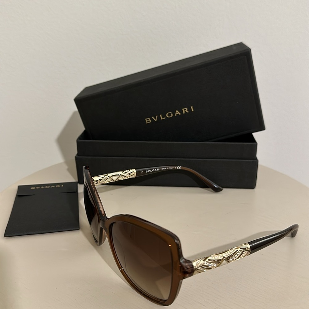 Bvlgari Sunglasses with Swarovski Crystals
